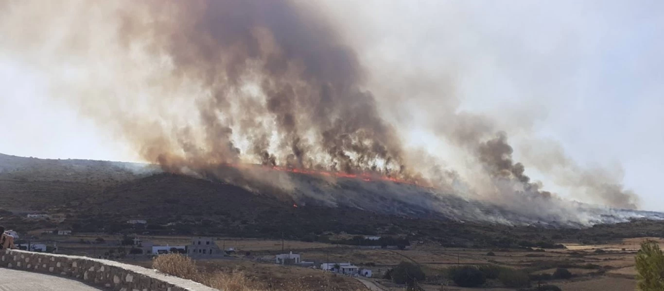Φωτιά στην Πάρο: Η ερευνητική ομάδα Προμηθεύς κάνει λόγο για καθυστέρηση στην κινητοποίηση της πυροσβεστικής